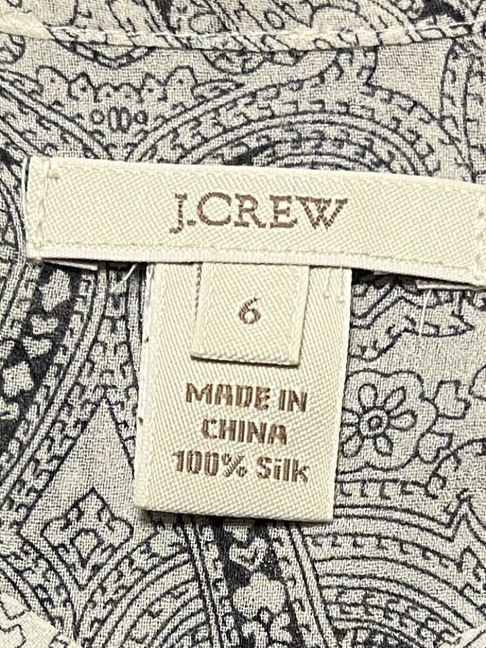 J CREW RAW EDGE RUFFLED TUXEUDO 100% SILK BLOUSE BUTTON DOWN - Picture 3 of 8